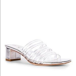 BRAND NEW Raye Revolve Lyric Sandal in Silver 6.5